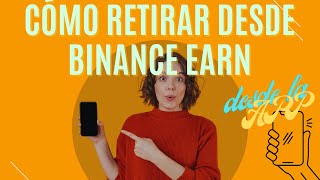 Retirar desde Billetera Earn a Spot