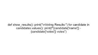 Build an Online Voting System in Python | Beginner Project Tutorial