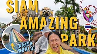 Fun day at Bangkok's Iconic Theme Park l Siam Amazing Park \u0026 Water World