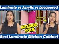 Laminate vs Acrylic vs Lacquered Glass | Best Laminate for Kitchen Cabinet | Tamil