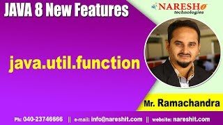 Jav 8 Features Tutorials | java.util.function | by Mr.Ramachandra