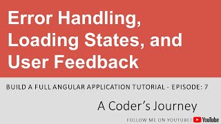 Build a Full Angular Application #6 - Communicating with a REST API using HttpClient & RxJS