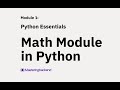 Math Module in Python