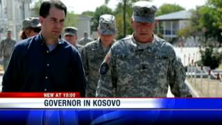 Governor takes trip to Kosovo to visit state troops