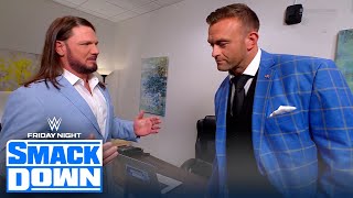 AJ Styles asks Nick Aldis for a chance to address his future on SmackDown | WWE on FOX