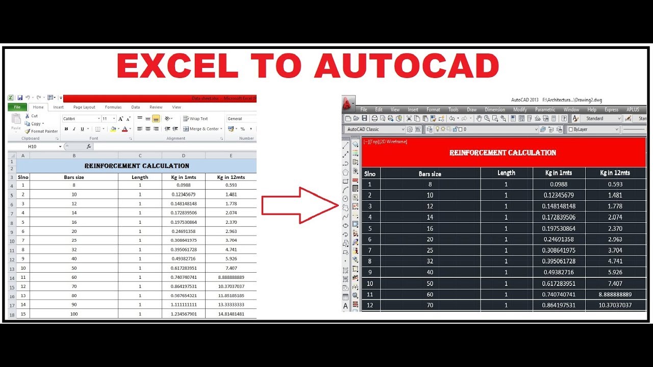 How To Remove Excel Link In Autocad Templates Sample Printables How To Remove Excel Link In Autocad Templates Sample Printables