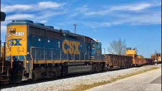 CSXT Q401 with killer horn slugs his way south in Dunn