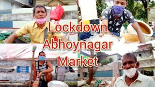 UJAN ABHOYNAGAR MARKET vlog #2 // LOCKDOWN CRISIS // Northeast India Agartala Tripura