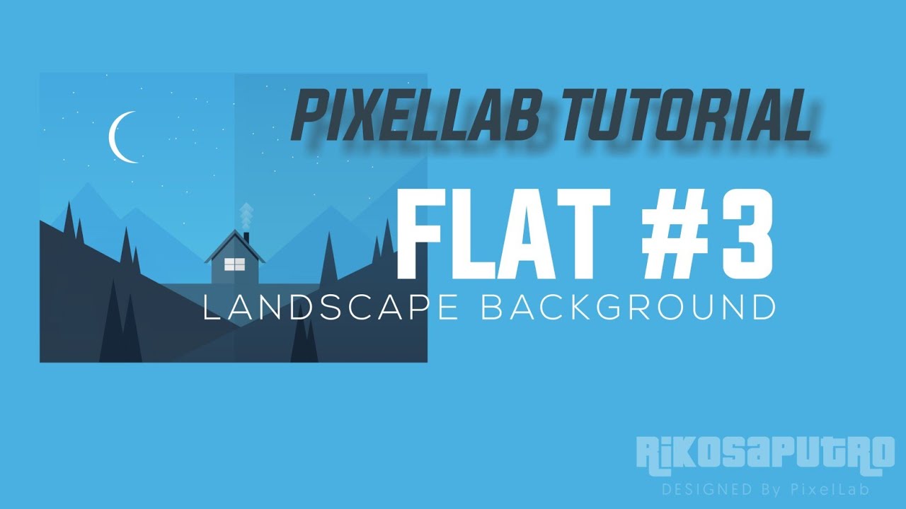 Pixellab Tutorial Flat 3 Background Landscape Youtube