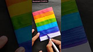 Holi craft idea | Happy Holi card | Rainbow card | #holi #happyholi #youtubeshort #Shorts