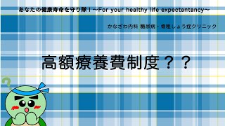 私たちの医療費による家計の負担を減らす⁉︎ 高額療養費制度って何？？【出雲市糖尿病・骨粗鬆症・内科クリニック】