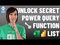 How to Uncover the Hidden Power Query Function List!