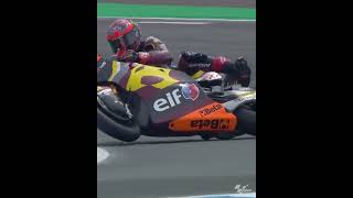 Motogp 2022 Nederland Sam laat fiets vallende video zien in slow motion op Assen #motogp