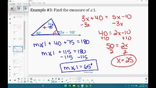 Geometry 5.1-5.2 Angles in Triangles