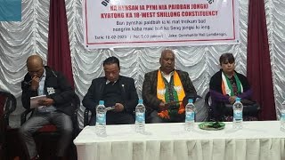 KA RYNSAN IA PYNI NIA PAIDBAH KI KYRTONG KA WEST SHILLONG CONSTITUENCY  HA LUMDIENGJRI