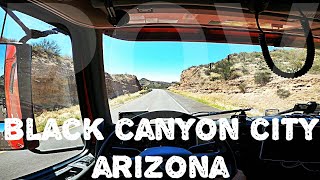 POV driving on the outskirts of Phoenix Arizona. Black Canyon City.