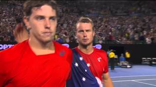 James Duckworth v Lleyton Hewitt match point (1R) | Australian Open 2016
