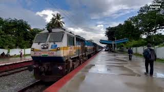 Madly honking KJM WDP4D 🔥 Trashes out Kyathsandra hauling Yeswantpur ~Vasco-da-gama Express | IR❤️‍🔥