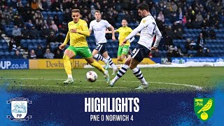 Highlights: PNE 0 Norwich City 4