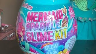 Mermaid Sparkle Slime Kit by GirlZone Giant Egg Surprise and Beautiful Mermaid Dream Slime