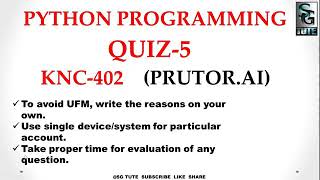Prutor python quiz 5 💯 percent non ufm
