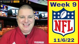 Sunday Free NFL Week 9 Betting Picks & Predictions - 11/6/22 l Picks & Parlays