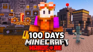 I Survived 100 Days as an ENGINEER in CREATE MOD Minecraft Hardcore!