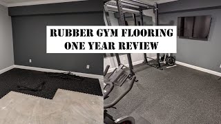 Rubber Gym Flooring 1 year update and review