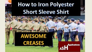 How to iron Australian Army Polyester Short Sleeve Shirt