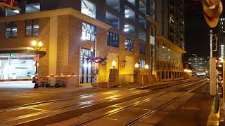 Amtrak 92 through Downtown Orlando in the dark