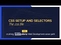 Crushing Codecademy PRO WEB DEVELOPMENT career path Challenge - The .css file