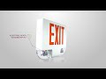 Series EEAC Aluminum Combination Exit Sign and Emergency Light