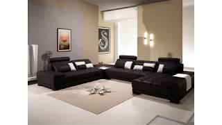 Beautiful Colours Scheme With Black Sofa Furniture