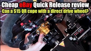 Cheap eBay Quick Release Review for Sim Racing! [Direct Drive Testing] 🤔Any good?🤔