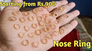 Daily use gold nathuni design with price || Starting from 900 Only Nose Ring Design 2022