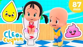 Aprende a ir al baño solito 🚽 y más canciones infantiles para bebés con Cleo y Cuquín