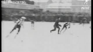 CZECHOSLOVAKIA: Ice Hockey: Prague vs. Berlin (1929)