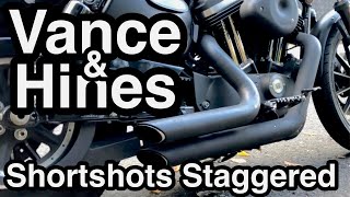 初めてのバンス管取り付け、自宅にて夜な夜な作業…衝撃の爆音！？【Vance\u0026Hines】【Shortshots Staggered】【バンスアンドハインズ】【XL883N】【爆音】