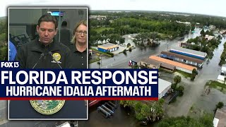 Gov. DeSantis tours Idalia damage in Big Bend area