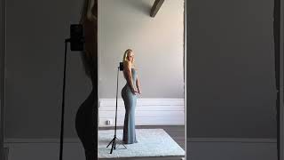 Filippa Fransson glamorous #blonde in a #long #tight #dress #gorgeous #ass