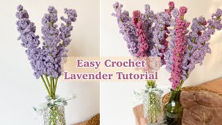 DIY Easy Crochet Lavender Bouquet