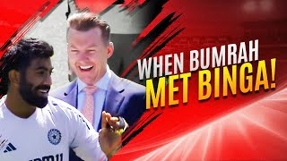 WHEN BUMRAH MET BINGA! I BRETT LEE TV I CRICKET I AUS V IND