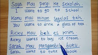 Belajar Membuat Kalimat Bahasa Inggris tentang Aktivitas Yang Ingin Dilakukan untuk Pemula