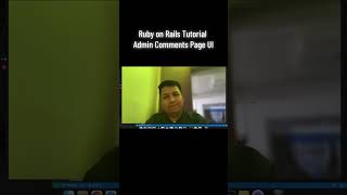 Ruby on Rails Tutorial Admin Comments Page UI