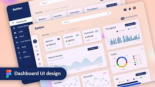 Dashboard UI design tutorial with figma || شرح تصميم داش بورد ببرنامج فيجما