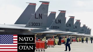 USAF, NATO. F-15E Strike Eagle fighters on exercises in Finland.