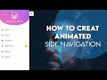 How to Create a Animated Sidebar Menu using HTML, CSS & simple jquery