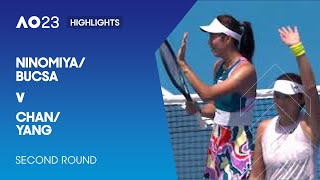 Ninomiya/Bucsa v Chan/Yang Highlights | Australian Open 2023 Second Round