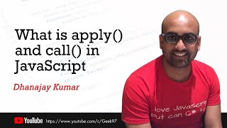 call and apply in JavaScript | call() and apply() methods in JavaScript