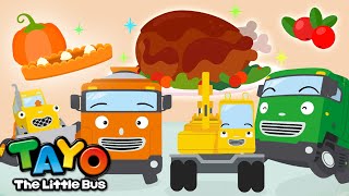 Let's make Thanksgiving food! | Thanksgiving Party | Song for Kids | Tayo the Little Bus